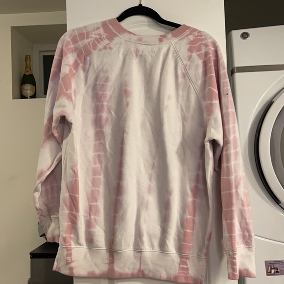 Victoria Secrets Pink Tie dye pink and white sweatshirt Xs - Picture 2 of 4
